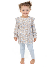 Load image into Gallery viewer, Angel Dear Hazel Floral Ruffle Tunic + Leggings Set