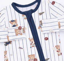 Load image into Gallery viewer, Angel Dear Mixed Sports Bears 2-Way Zipper Footie