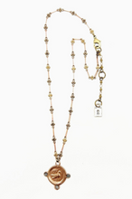 Load image into Gallery viewer, Dove Pendant with Gemstone Necklace, 18.5"