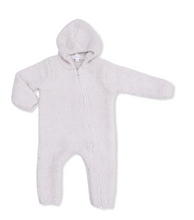 Load image into Gallery viewer, Chenille Hooded Romper (Blue, Pink, Natural)