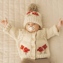 Load image into Gallery viewer, Mushroom Natural Cardigan Sweater, Baby & Toddler