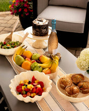 Load image into Gallery viewer, Resin Collection Scalloped Bowl, Cream