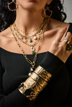 Load image into Gallery viewer, Double Strand Aquamarine & Pearl Charm Necklace