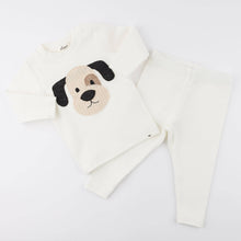 Load image into Gallery viewer, Puppy Face Applique Two Piece Set