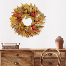 Load image into Gallery viewer, Harvest Dried Floral Artichoke Wreath