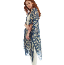 Load image into Gallery viewer, Jaipur Blue Print Long Kimono