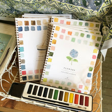 Load image into Gallery viewer, Flowers Watercolor Workbook