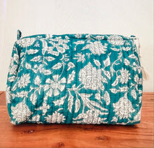 Load image into Gallery viewer, Block Print Large Cosmetic Pouch (7 Styles)