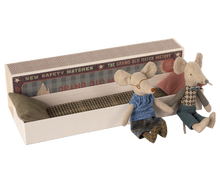 Load image into Gallery viewer, Maileg Grandma and Grandpa Mice in Matchstick Box