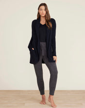 Load image into Gallery viewer, Barefoot Dreams CozyChic Lite Circle Cardi, Black
