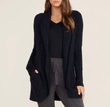 Load image into Gallery viewer, Barefoot Dreams CozyChic Lite Circle Cardi, Black (1 LEFT: Large)