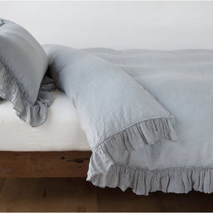 Bella Notte Linens Linen Whisper Duvet Cover -  White, Parchment