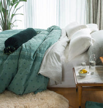 Load image into Gallery viewer, IN STOCK Bella Notte Linens Ines Duvet Cover (White, Queen)