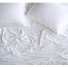 Load image into Gallery viewer, IN STOCK Bella Notte Linens Madera Luxe Flat Sheet, White