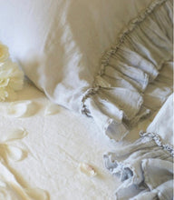 Load image into Gallery viewer, IN STOCK Bella Notte Linens Linen Whisper Pillowcase, Standard (White, Parchment)