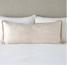Load image into Gallery viewer, IN STOCK Bella Notte Linens Paloma Lumbar Throw Pillow, 16" x 36", Rouge