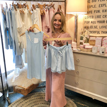 Load image into Gallery viewer, SALE: PJ Harlow Charlie Tank Top, Pale Blue, Small
