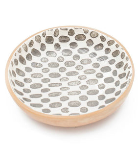 Terrafirma Ceramics Charcoal Dessert Bowl, 6" (2 Patterns)