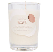 Load image into Gallery viewer, Rewined Sparkling Collection Rose Wine Candle, 6 oz