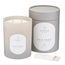 Load image into Gallery viewer, Linnea 2-Wick Sea Salt Candle