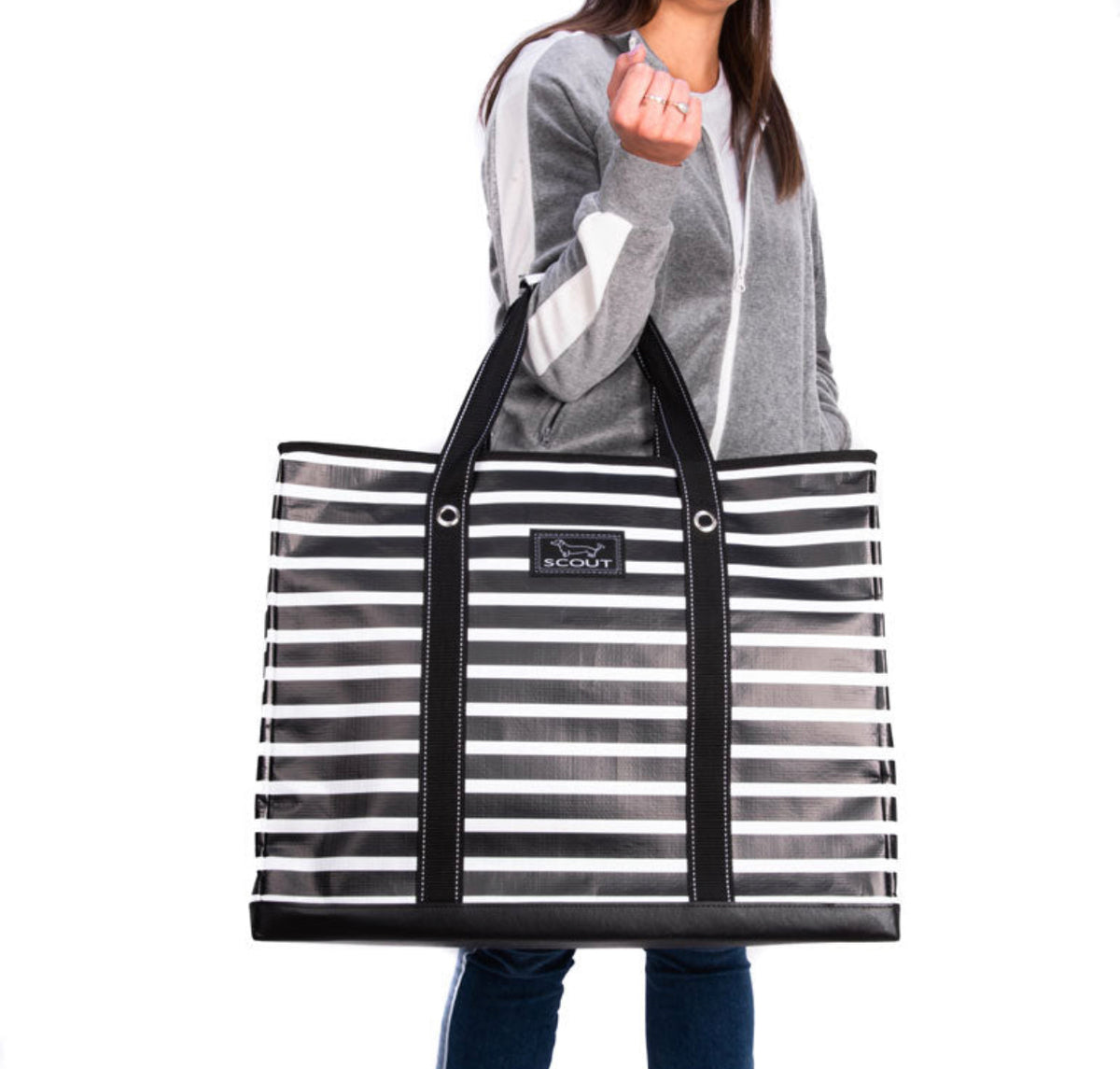  Bella Luna Women's Large Woven Shoulder Tote Handbag (Black) :  Clothing, Shoes & Jewelry