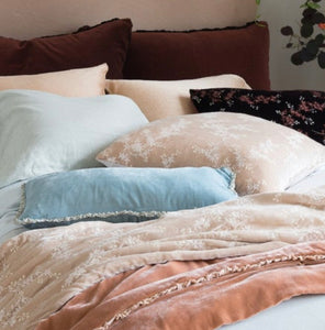Bella Notte Linens Lynette Throw Pillow, 2 Sizes (19 colors)