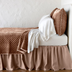 Bella Notte Linens Silk Velvet Quilted Throw Blanket