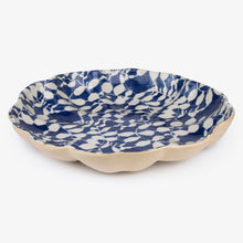 Load image into Gallery viewer, Terrafirma Ceramics Large Scallop Bowl (Cobalt, Citrus)