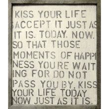 Load image into Gallery viewer, Kiss Your Life Wall Art