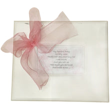 Load image into Gallery viewer, Baby Wooden Keepsake Box (Pink, Blue,Ivory or Grey Bow)