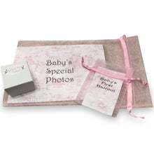 Load image into Gallery viewer, Baby Wooden Keepsake Box (Pink, Blue,Ivory or Grey Bow)