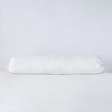 Load image into Gallery viewer, IN STOCK Bella Notte Linens Linen Bolster Pillow, Winter White
