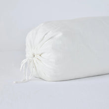 Load image into Gallery viewer, IN STOCK Bella Notte Linens Linen Bolster Pillow, Winter White
