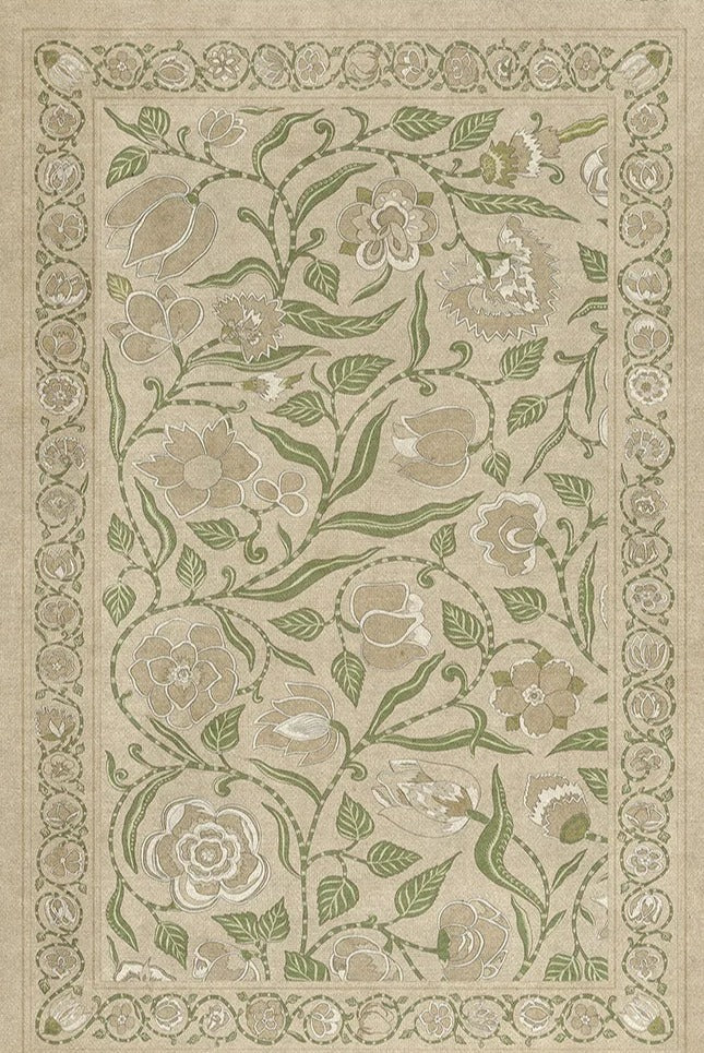 Spicher and Company, Williamsburg Antique Floral Floor Mat