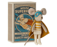 Load image into Gallery viewer, Maileg Super Hero Mouse, Little Brother In Matchbox