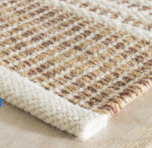 Load image into Gallery viewer, Dash & Albert Malta Woven Wool Rug - Blue or Natural