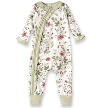 Load image into Gallery viewer, Pretty Petals Bamboo Zippered Romper
