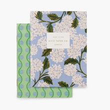 Load image into Gallery viewer, Rifle Paper Co. Set of Two Hydrangea Pocket Notebooks