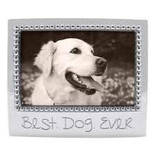 Load image into Gallery viewer, Mariposa Best Dog Ever Silver Frame