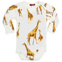 Load image into Gallery viewer, Milkbarn Giraffe Long Sleeve Onesie