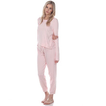 Load image into Gallery viewer, PJ Harlow Rosie Long Sleeve Scoop Neck Tee (Pearl, Blush, Morning Blue)