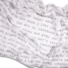 Load image into Gallery viewer, Organic Cotton Baby Swaddle Blanket (4 Quotes)
