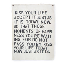 Load image into Gallery viewer, Kiss Your Life Canvas Wall Tarp