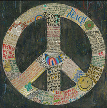 Load image into Gallery viewer, Choose Peace Art Print on Wood, 12"x12"