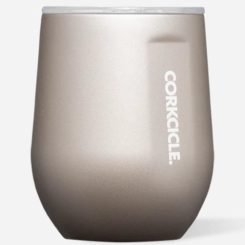 Corkcicle Pure Taste Stemless Cup, 12oz Latte/Oat Milk