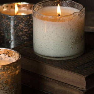 Himalayan Artisan Glass Tumbler Candle (Ginger Patchouli, Grapefruit Pine)