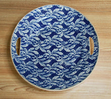 Load image into Gallery viewer, Terrafirma Ceramics Presentation Bowl, Cobalt Arbor
