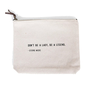 Canvas Zip Quote Bag (8 Styles)