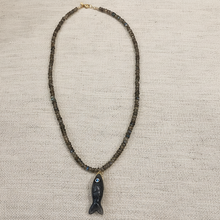 Load image into Gallery viewer, Cristina V. Beaded Chain with Fish Pendant

