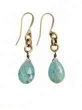 Load image into Gallery viewer, Faceted Aquamarine Drop Earring
